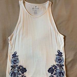 American eagle floral tank